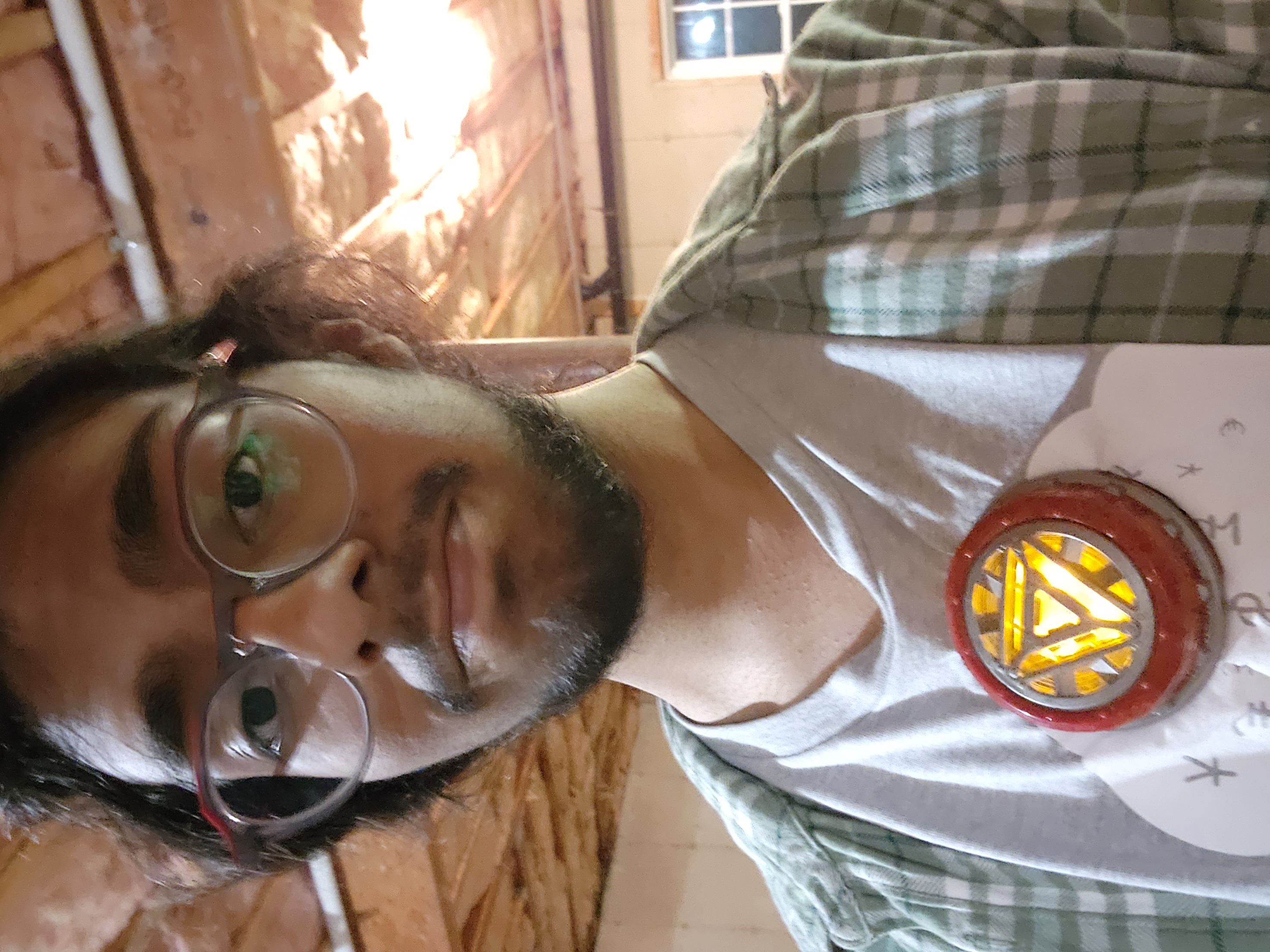 Trying on the arc reactor