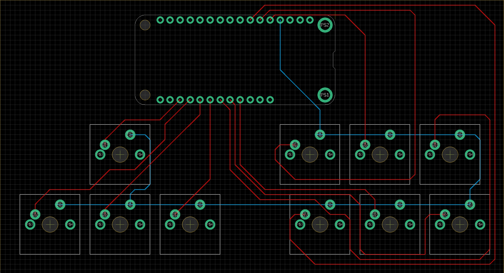 Board design with routed traces